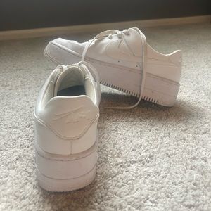 nike air force 1s sage low triple white womens size 8